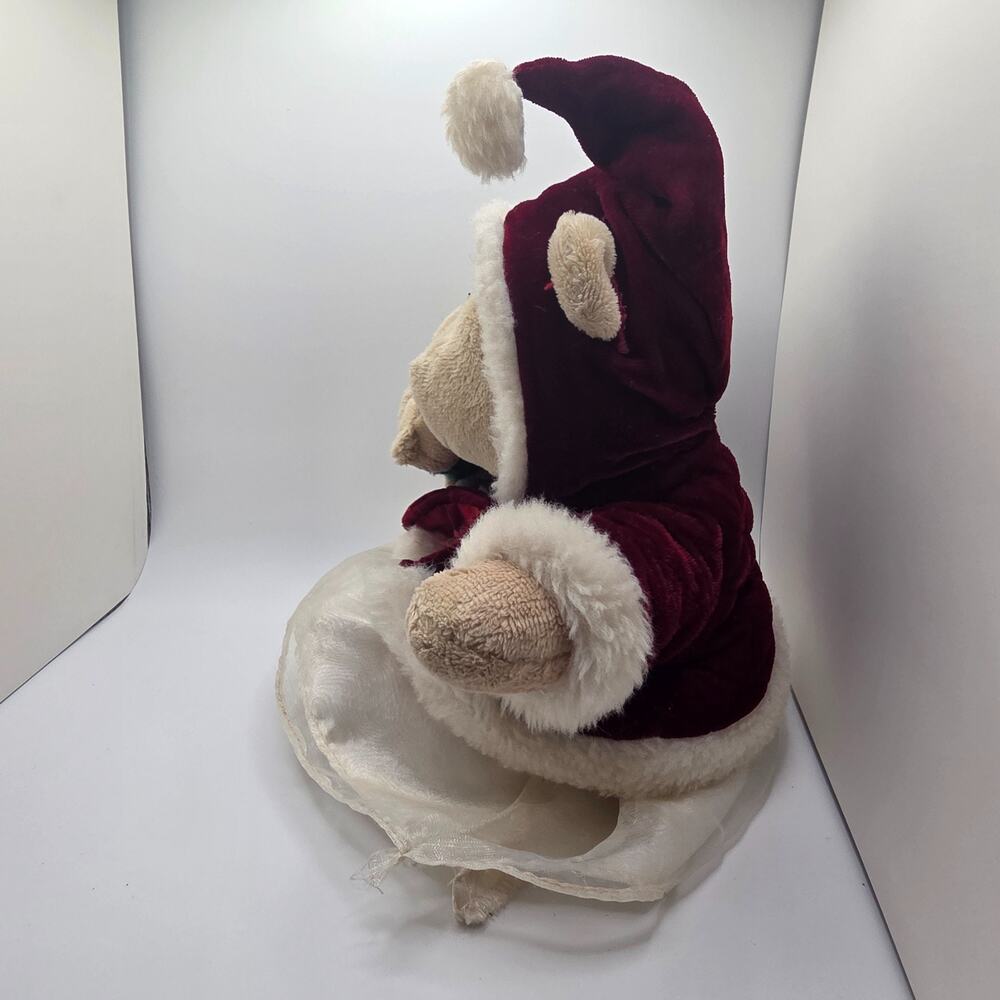 Starbucks Bearista Bear 2005 43rd Edition Christmas Plush Santa Dress Toy - Picture 3 of 9
